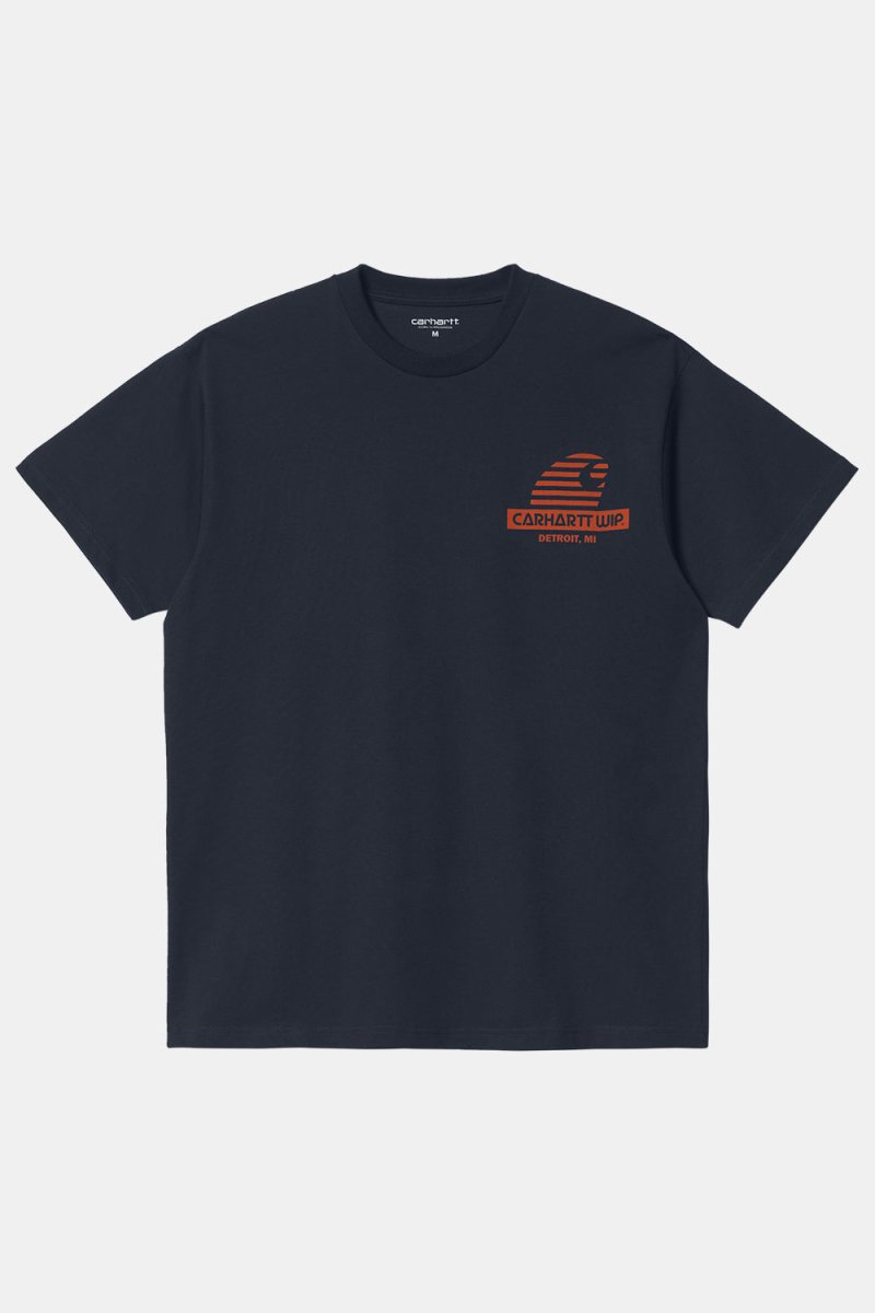 Carhartt WIP Short Sleeve Mechanic Pocket T-Shirt (Dark Navy / Brick) | T-Shirts