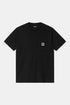 تي شيرت Carhartt WIP بأكمام قصيرة وجيب على شكل قلب (أسود) | قمصان