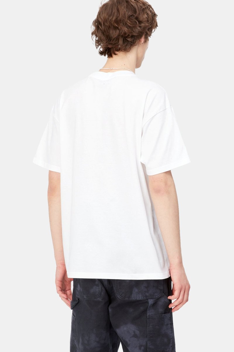 Carhartt WIP Short Sleeved Organic Stretch Pocket T-Shirt (White) | T-Shirts