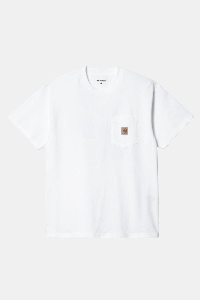 Carhartt WIP Short Sleeved Tamas Pocket T-Shirt (White) | T-Shirts