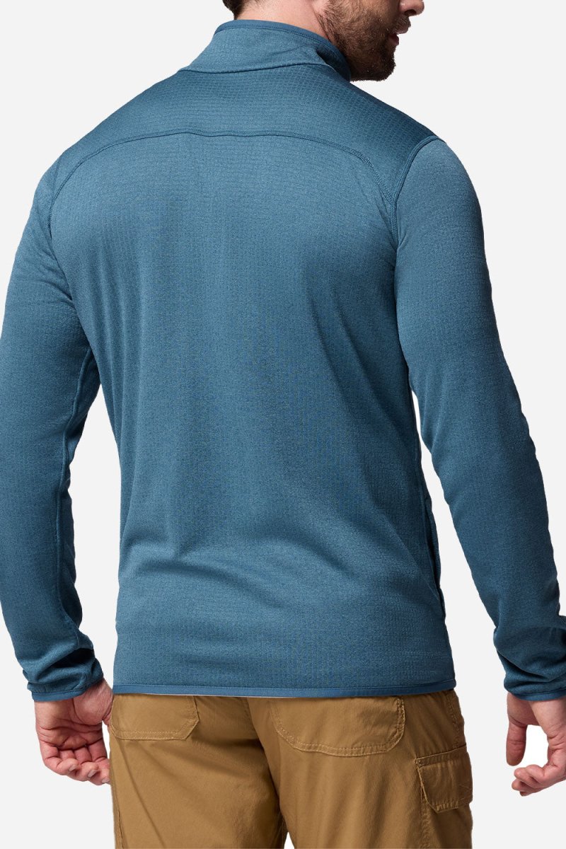 Columbia Essential Hike™ Grid Fleece Full Zip (Everblue) | Sweaters