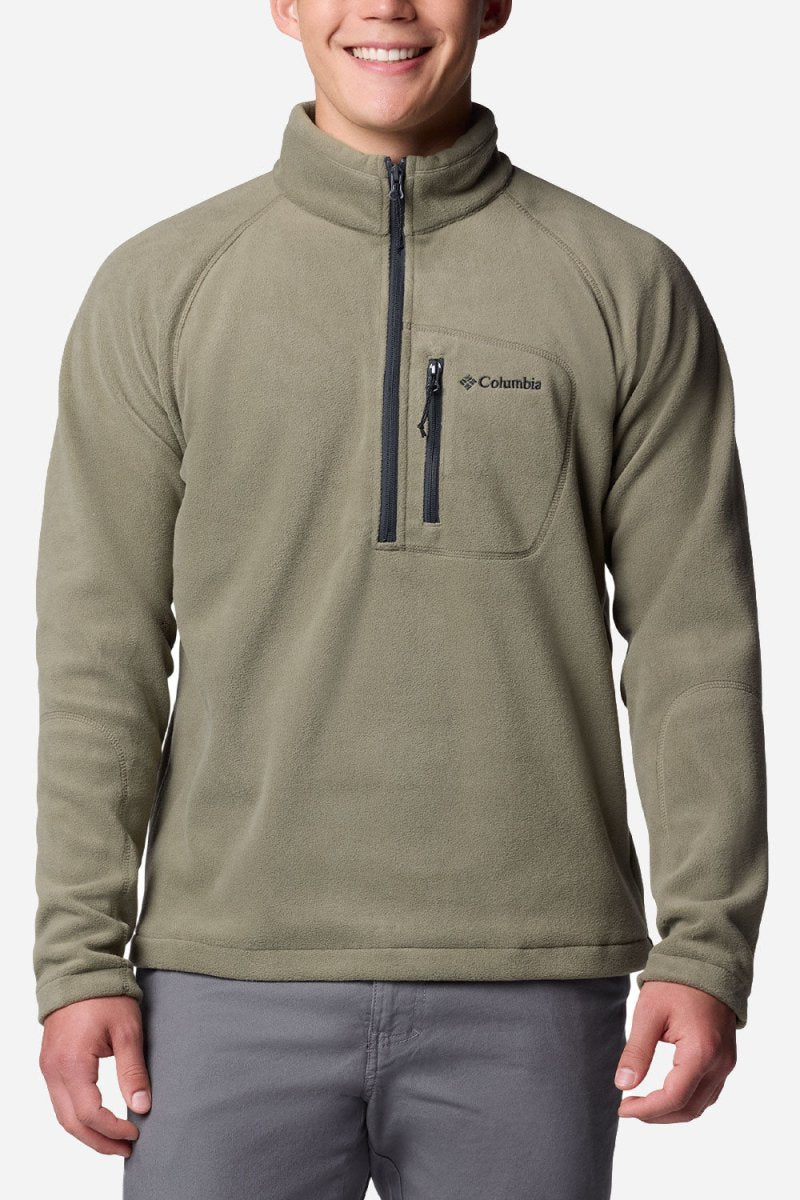 Columbia Fast Trek™ III Half Zip Fleece (Stone Green/Shark) | Sweaters