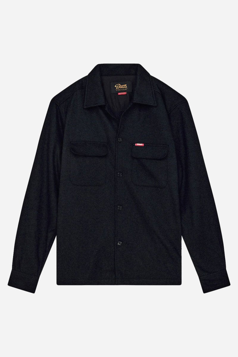 Deus Clayton Wool Shirt (Black) | Shirts