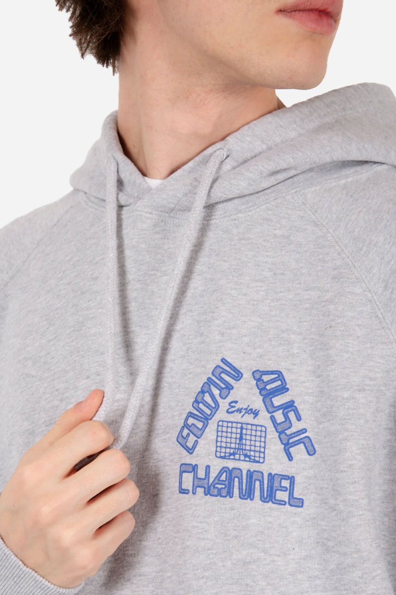 Edwin Enjoy Hooded Sweatshirt (Grey Marl) | Sweaters