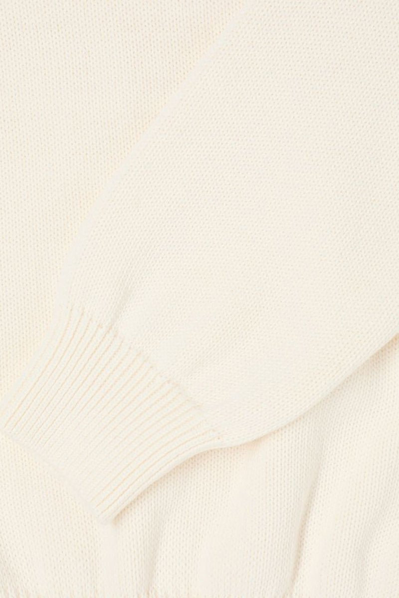 Edwin Union Knitted Sweatshirt (Off White) | Sweaters