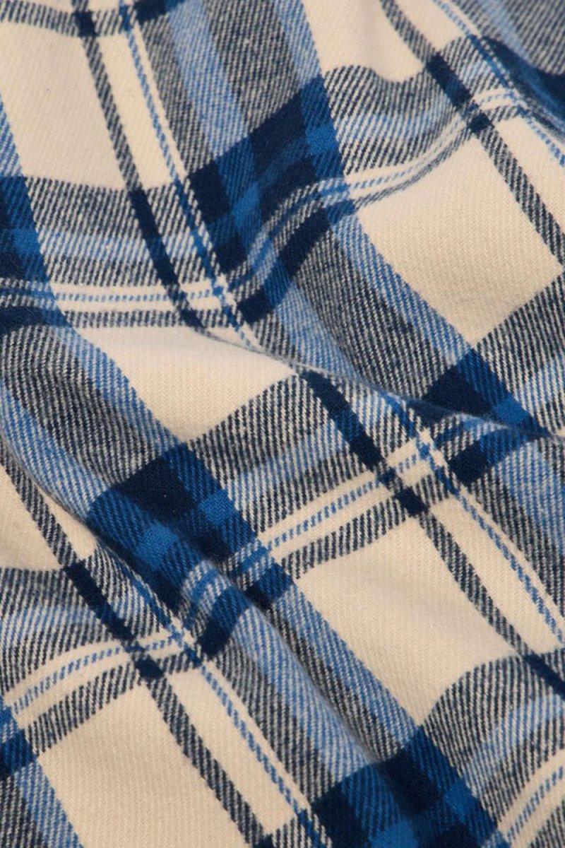 Edwin Work Long Sleeve Shirt (Navy/Green) | Shirts
