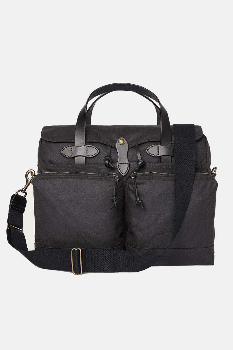 Filson 24-Hour Hour Tin Cloth Briefcase (Cinder Black) | Bags