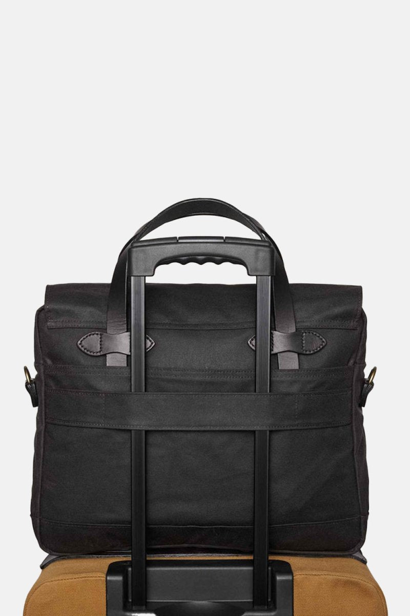 Filson 24-Hour Hour Tin Cloth Briefcase (Cinder Black) | Bags