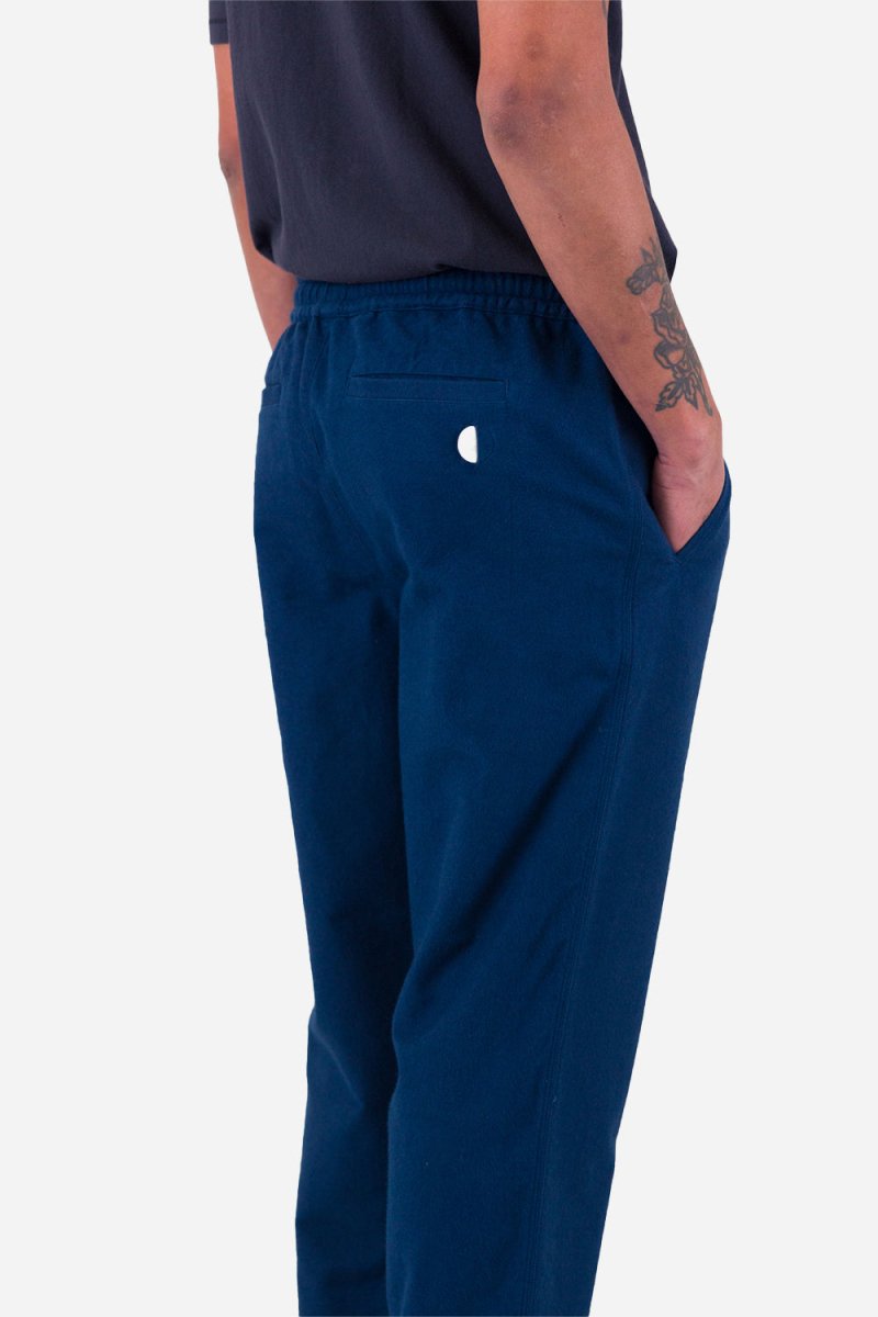 Folk Drawcord Assembly Pant (Ink Blue Moleskin) | Trousers