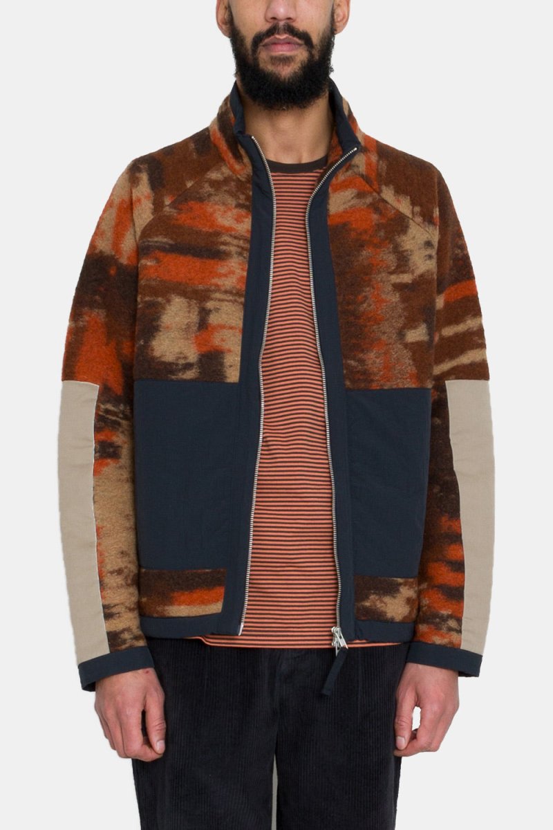 Folk Signal Fleece (Rust Multi Jacquard) | Sweaters