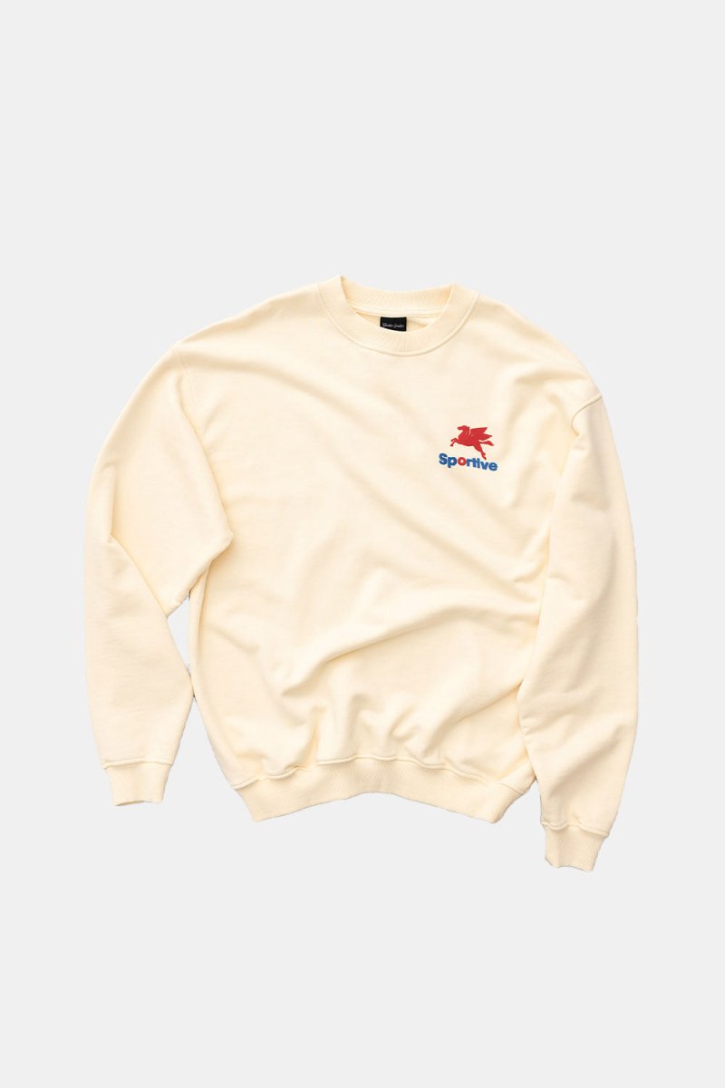 Goodies Sportive Pegasus Butter Crewneck (Ecru) | Sweaters