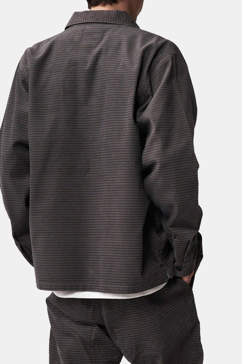 Gramicci Grid Cord Zip Shirt (Grey) | Shirts