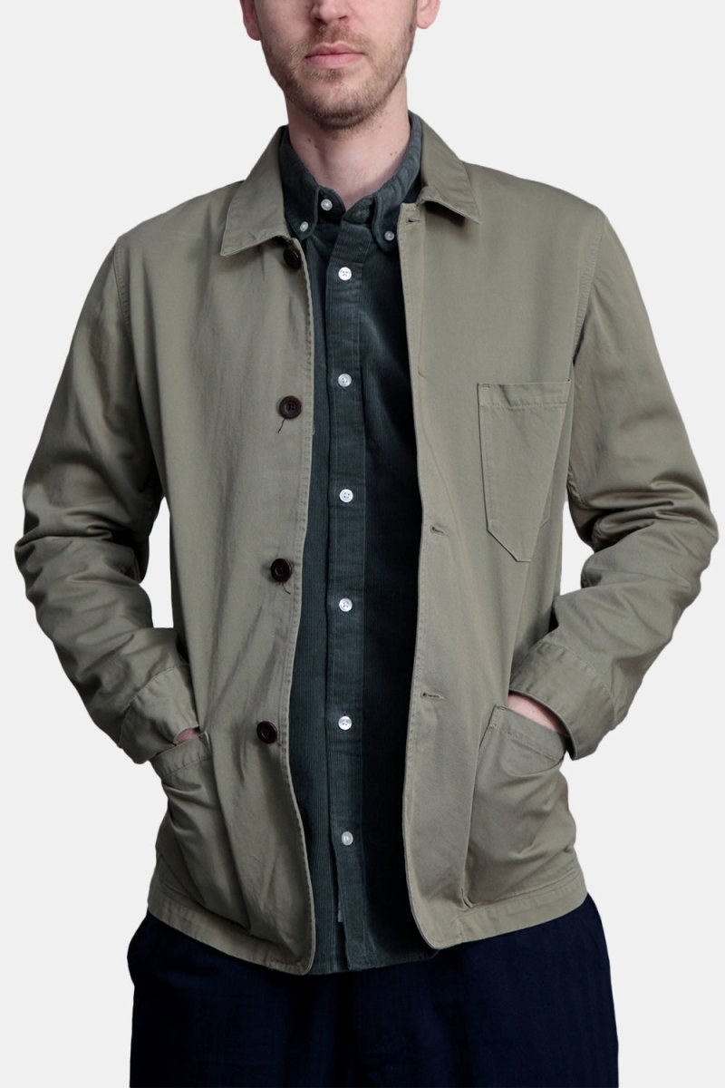 Portuguese Flannel Labura Chore Workwear Jacket (Olive) | Jackets