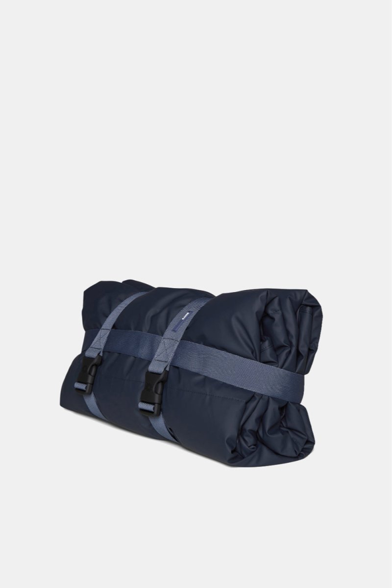 Rains Waterproof Quilted Packable Blanket (Navy) | Lifestyle