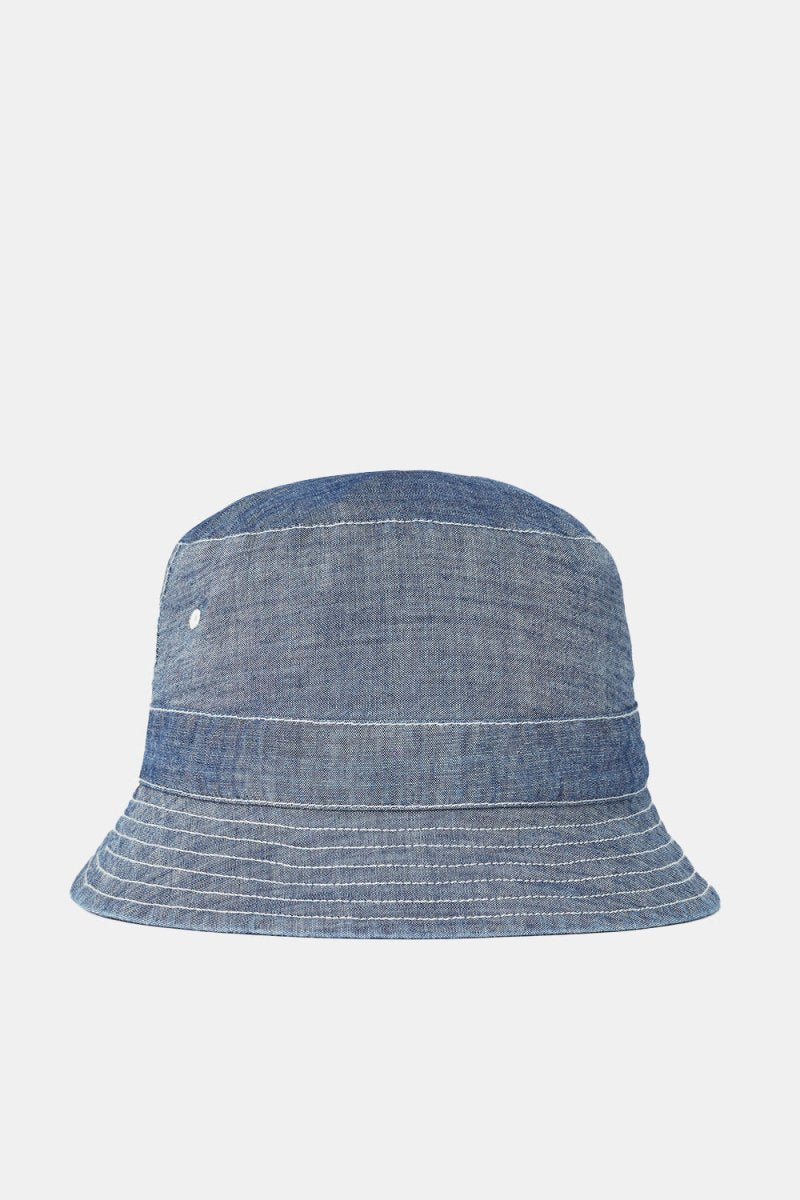 Universal Works Chambray Bucket Hat (Indigo) | Hats