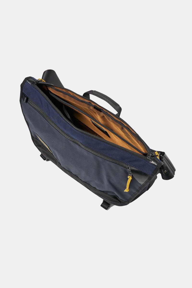 Universal Works Courier Bag (Navy Recycled Tech Canvas) | Bags