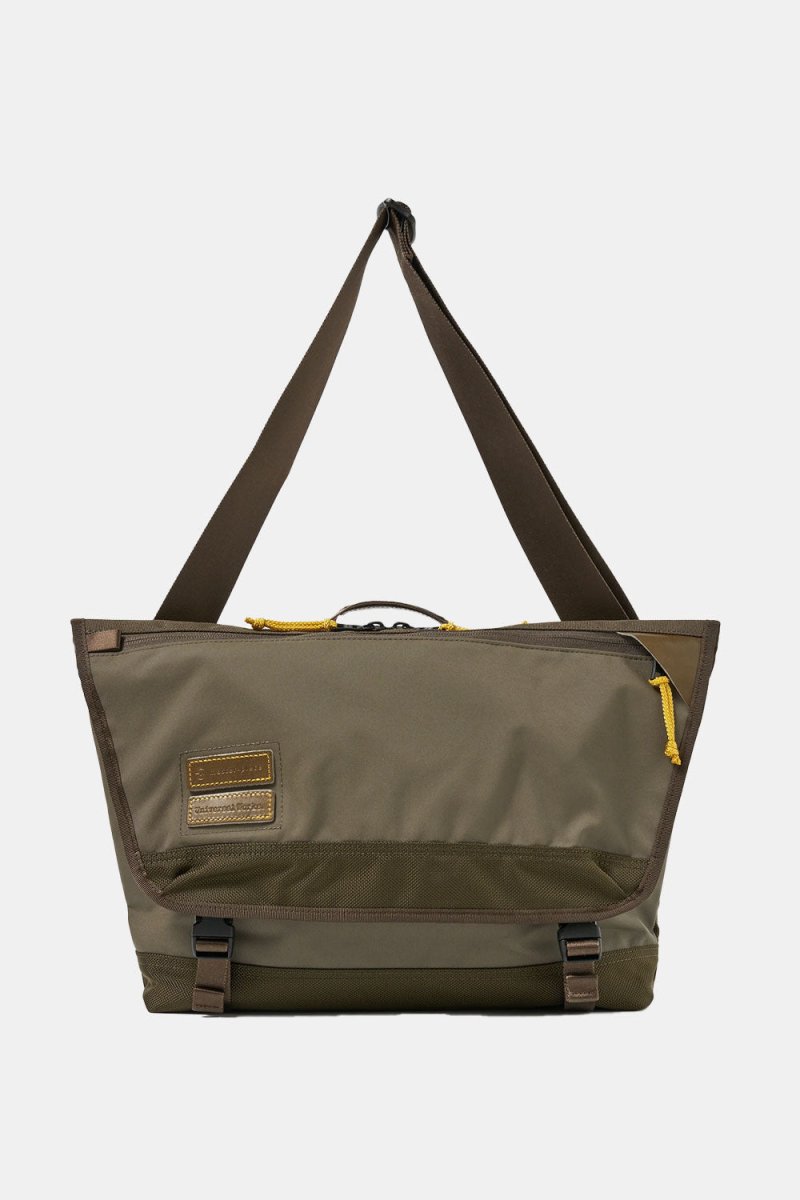 Universal Works Courier Bag (Olive Recycled Tech Canvas) | Bags