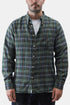 قميص Universal Works Daybrook (مربع Ikat Twill أخضر) | قمصان
