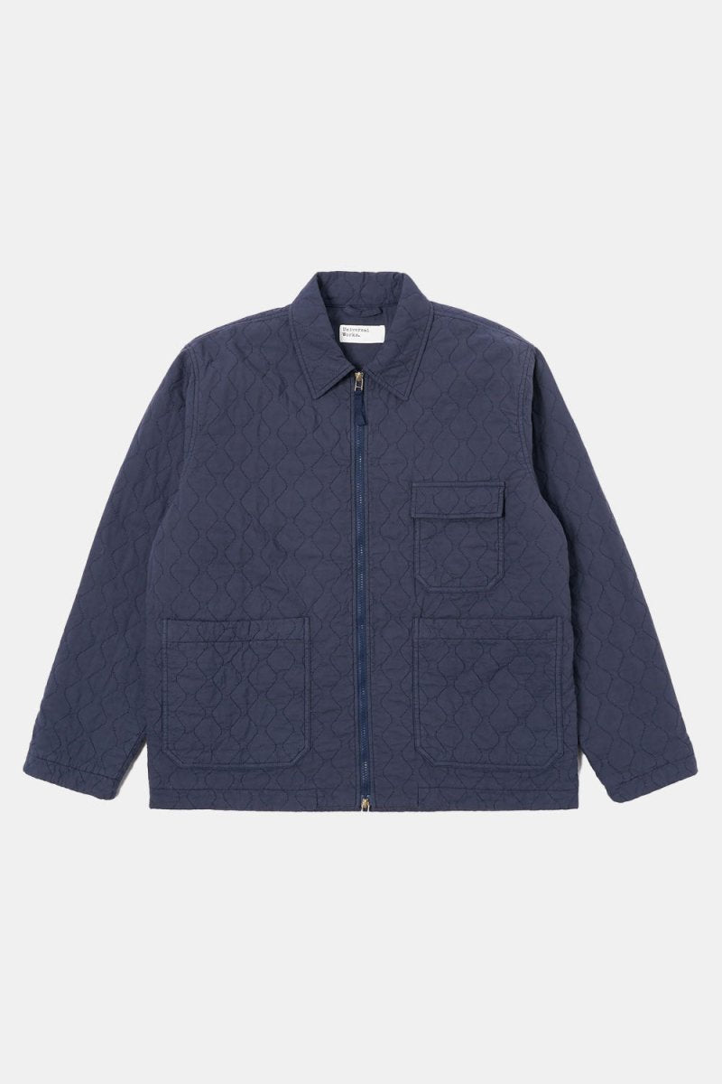 Universal Works Gower Jacket (Dark Navy Quilt Cotton) | Coats &amp; Jackets