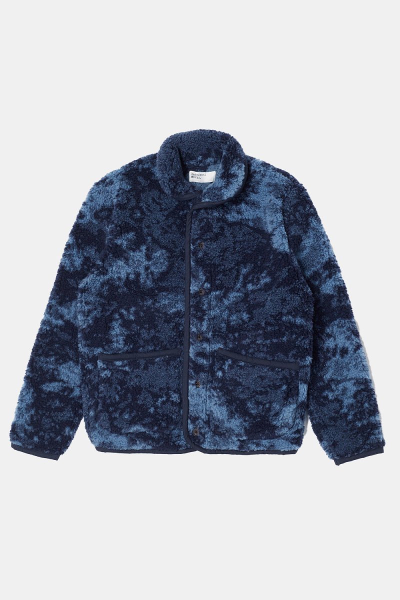 Universal Works Space Dyed Lancaster Jacket (Blue Fleece) | Jackets