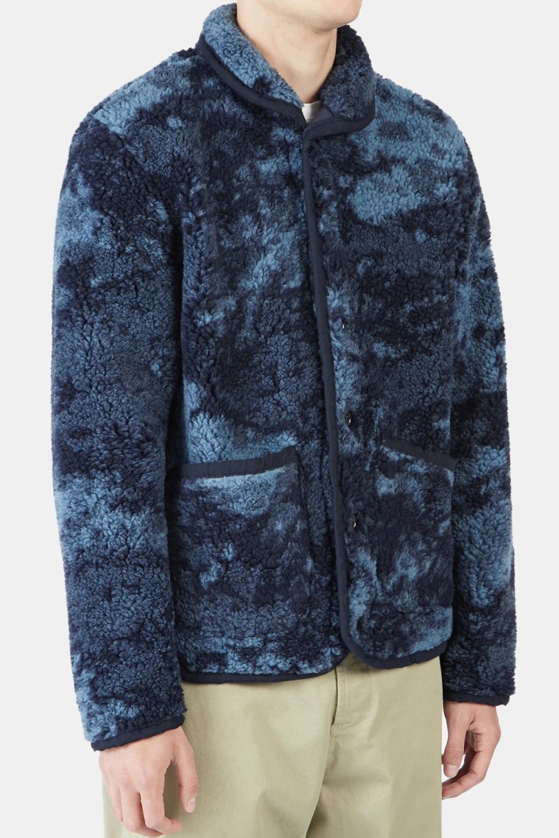 Universal Works Space Dyed Lancaster Jacket (Blue Fleece) | Jackets